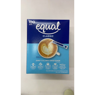 น้ำตาลอีควล Equal Classic Sweet Taste กล่องละ 100 ซอง