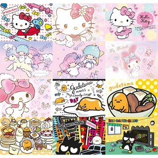 จิ๊กซอว์ 108 ชิ้น รุ่นประหยัด บาง Hello Kitty Little Twin Stars My Melody Gudetama Bad Badtz ซานริโอ้ เลือกแบบได้ [TR]