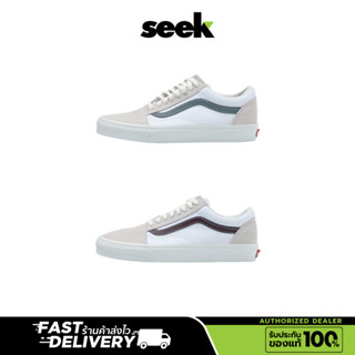 VANS แวนส์ OLD SKOOL UNISEX รองเท้าผ้าใบ สีขาว ของแท้ - ร้านSEEK (ซีค)  Old Scool การันตีของแท้ 100% VANS Authorized Dea