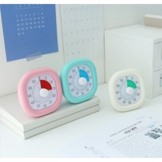 [พร้อมส่งสีขาว][แถมถ่าน] นาฬิกาจับเวลาญี่ปุ่น timer 60นาที [เงียบมาก ไม่มีเสียงเดิน เหมาะกับการอ่านหนังสือ ]