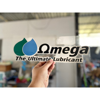 สติ๊กเกอร์​ Omega ติดกะบะท้ายสะท้อนแสง
