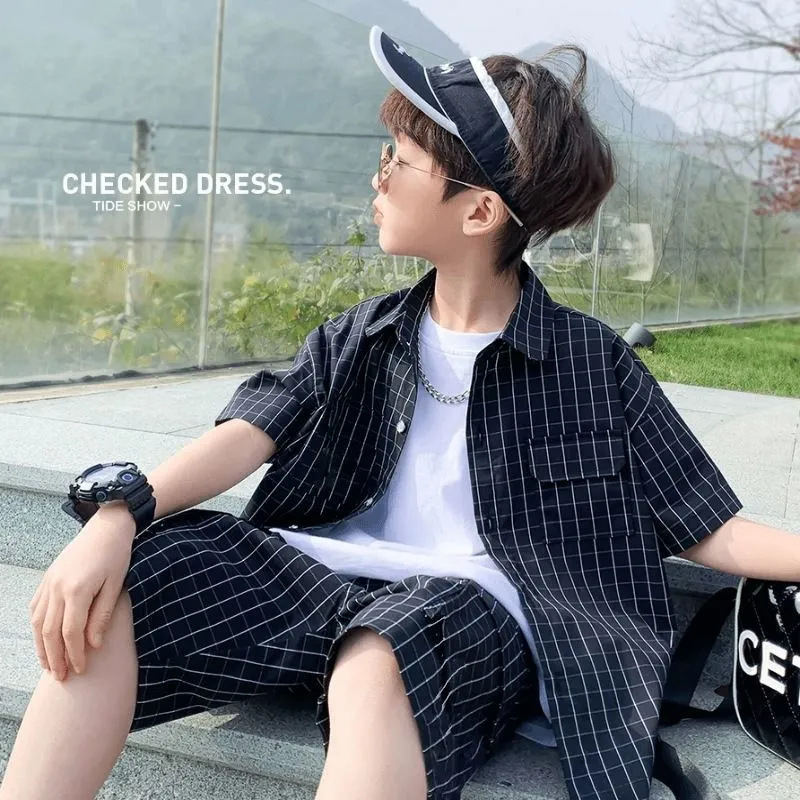 ชุดเซตลายสก๊อต เสื้อ+กางเกง สินค้าพร้อมส่งในไทย - รูปที่ 2