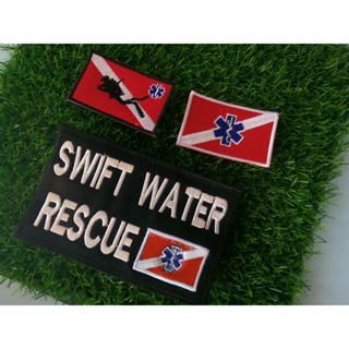 อาร์มปัก กู้ภัย ดำน้ำ กู้ชีพ/กู้ภัยทางน้ำwater rescue SWIFT WATER RESCUE