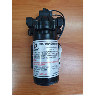 ปั๊มจ่ายน้ำ Diaphram Pump Headon 11 L/M 220V สำหรับตู้น้ำหยอดเหรียญ