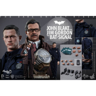 Hot Toys MMS275 John Blake and Jim Gordon Wits Bat-Signal collectible Set The Dark Knight Rises 1/6 Scale โมเดล ฟิกเกอร์