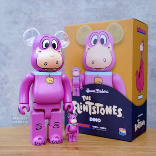 BE@RBRICK 400%+100% THE FLINTSTONES : Dino [New]