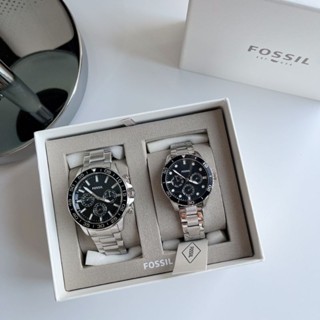 นาฬิกาFOSSILHis and Hers Multifunction Stainless Steel Watch BQ2753