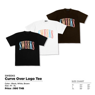 SWEEKS CURVE OVER LOGO TEE