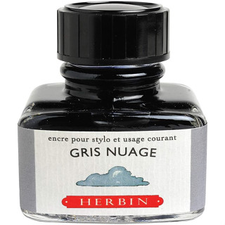 J HERBIN Fountain Pen Inks Gris nuage (C13008T) / น้ำหมึกสำหรับปากกาหมึกซึม สีเทาฟุ้ง แบรนด์ J HERBIN