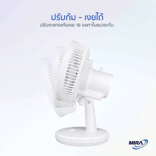 MIRAพัดลมตั้งโต๊ะขนาด 8 นิ้ว รุ่น M-71 รับประกัน 2 ปี