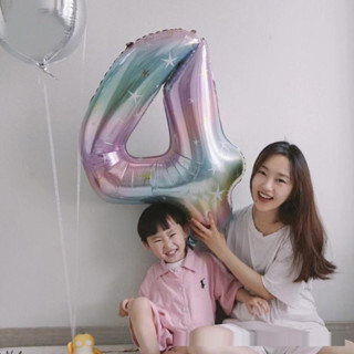 Number 0-9 balloon บอลลูนตัวเลข สี Pastel #พร๊อพวันเกิด #วันเกิด #ธีมวันเกิด