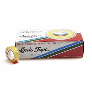 “LOUIS TAPE” เทปใส สก๊อตเทป 1/2 นิ้ว x 10 หลา แกน 1 นิ้ว (แกนเล็ก)(กล่อง/24 ม้วน)