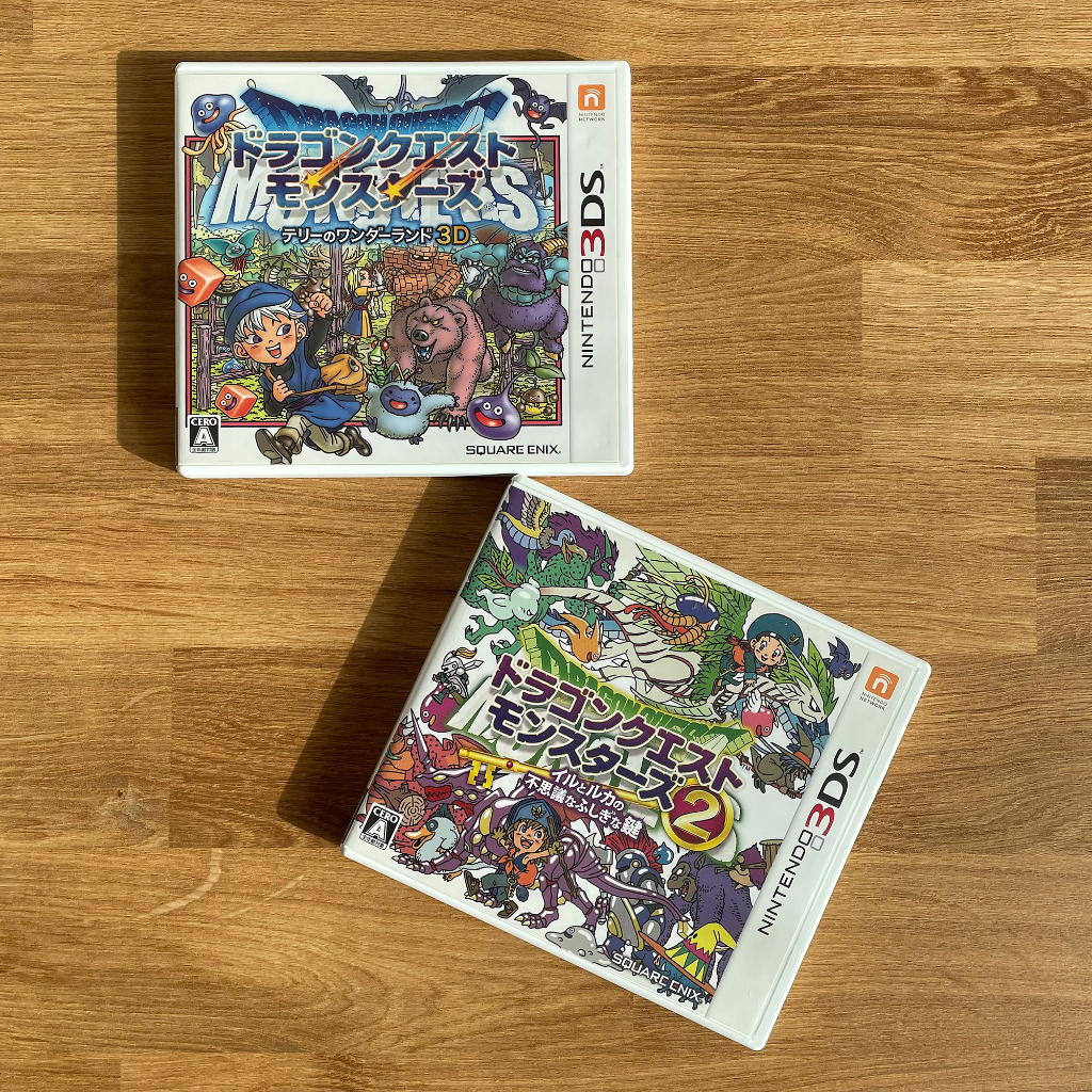 ตลับแท้ Nintendo 3DS : Dragon Quest Monsters : Terry no Wonderland 3D / Dragon Quest Monsters 2 มือสอง โซนญี่ปุ่น (JP)