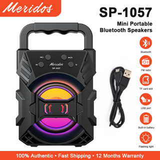 Bluetooth Speaker Microphone Karaoke Speaker SP-1057 With Mic With Led Light TF USB FM Function