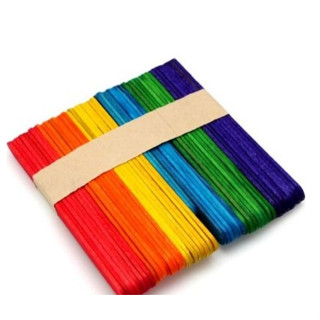 Dimak ไม้ไอติม อันเล็ก คละสี No.114CM (1แพ็ค)