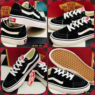 Vans Old Skool ดำ-คลาสสิค Sk8 Low Black Whiteแท้100% พร้อมส่ง (สินค้ามีกล่อง)