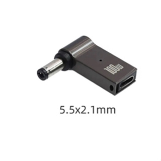 PD 65W แล็ปท็อปอะแดปเตอร์ตัวเชื่อมต่อ USB Type-C หญิงชาย DC ปลั๊กแจ็ค Converter สำหรับ โน้ตบุ๊ก5.5*2.1mm