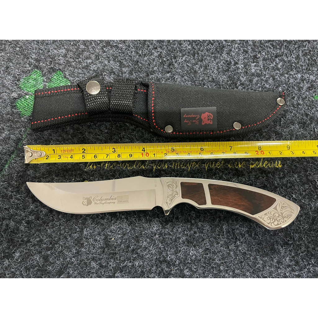 COLUMBIA USE139มีดตรง มีดพกพา ไม่เป็นสนิมง่าย มีความแข็งสูง คม ใช้งานดี สวยงาม HUNTING KNIFE 22CM ใช้สำหรับกลางแจ้ง/ในบ้ ราคา ถูกที่สุด ดีลบีเคเค แกลเลอรีภาพที่ 3