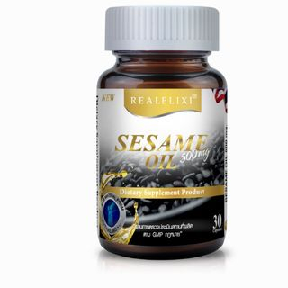Real Elixir Black Sesame Oil 500 mg. น้ำมันงา(30เม็ด)