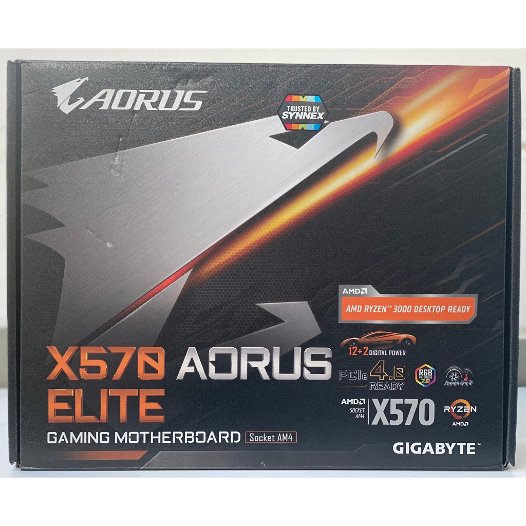 MAINBOARD (เมนบอร์ด) AM4 GIGABYTE X570 AORUS ELITE