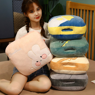 ✨2 in 1 หมอนและผ้านวม ตุ๊กตาผ้า น่ารัก นุ่ม มีผ้าห่ม ซื้อเป็นของขวัญ