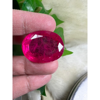 Lab Ruby Oval 20x27mm- 67cts