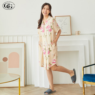 G&amp;G Nightwear รุ่น EN6P04 ชุดนอน กระโปรง สี CR ชุดนอน Spun Rayon