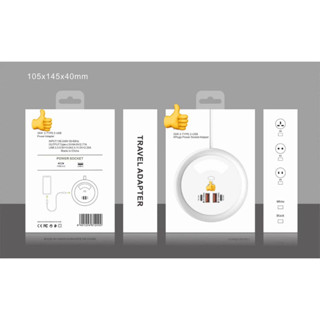 ปลั๊กชาร์จ ปลั๊กไฟ 4 ช่อง 35W มี โชว์ไฟLEDชาร์จเร็ว 2 ช่องเสียบ USB Fast Charger และ 2 USB-C PD 4 PlugPowerSocketAdapter