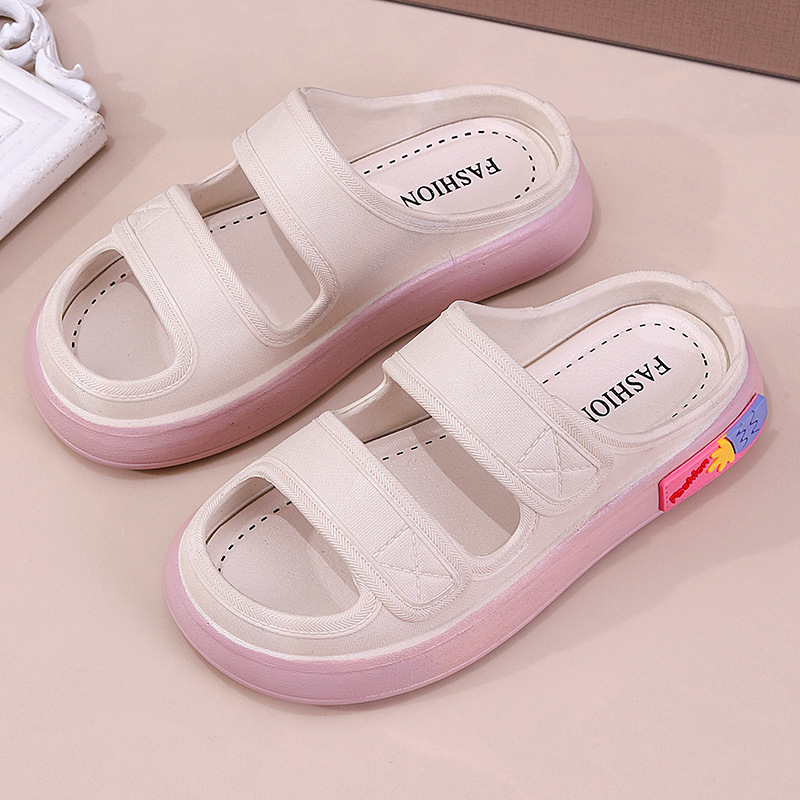 LGShoes รุ่นใหม่แนะนำ🎉 รองเท้าแตะน่ารัก รองเท้าแบบสวมสองสเต็ป  เสริมความหนาให้ดูสูง ปังเวอร์✅