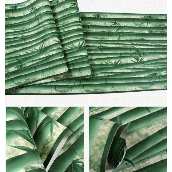 Wallpaper ลายดอกไม้ วอลเปเปอร์ สติกเกอร์ ติดผนัง กาวในตัว PVC มีกาวในตัว ขนาด 0.45×10 เมตร – โปรปัง