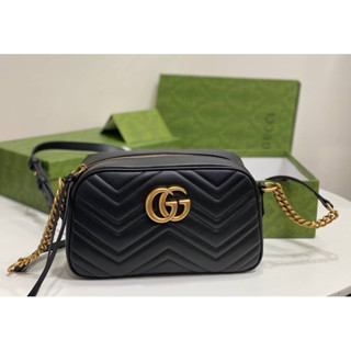 กระเป๋าสะพาย GG Marmont small shoulder bag ขนาด 24 cm Hiend กระเป๋าแฟชั่น