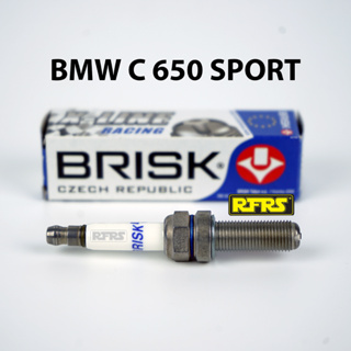 หัวเทียน BRISK X-Line 4 เขี้ยว แกนเงิน BMW C 650 SPORT Spark Plug (9X01ROC) รองรับทุกน้ำมัน Made in EU