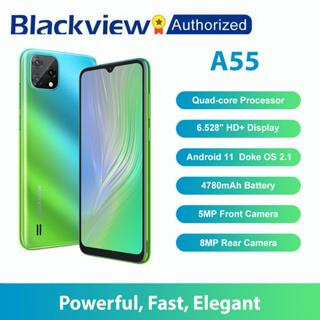 Blackview A55 Smartphone 3GB RAM 16GB ROM 6.528&amp;quot; HD 4780mAh Quad Core Android 11 Mobile Phone MT6761V 5MP+8MP Camer