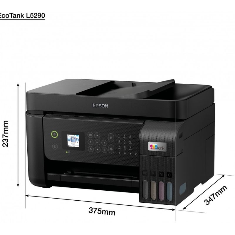 Epson L5290 ปริ้นเตอร์สี มัลติฟังก์ชัน (พิมพ์ ถ่ายเอกสาร สแกน แฟกซ์ WIFI) พร้อมหมึกแท้ 1 ชุด ประกันศูนย์ 2 ปี พร้อมส่ง