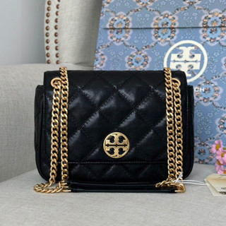 🍀🍀ขนาด 9 " Tory Burch Willa Small Shoulder Bag 87863🍀🍀