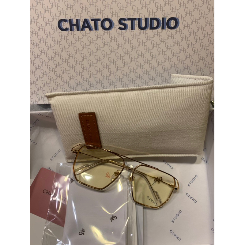 chato studio แว่นกันแดดเลนส์สีเหลือง