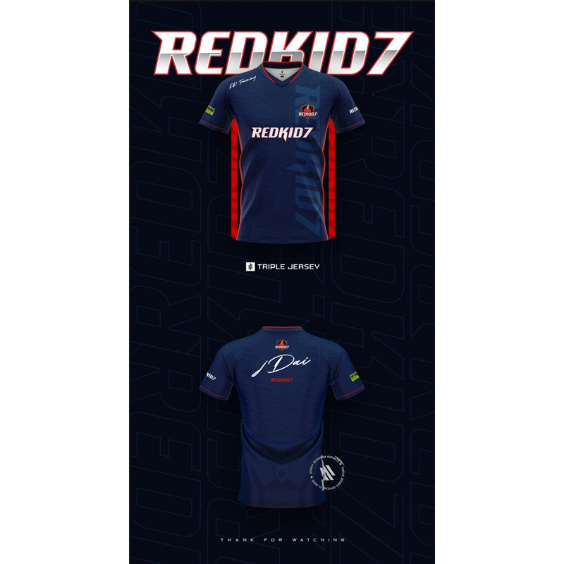 เสื้อทีม RedKid7 Ver.3 (2022) (AOV/ROV) #Size M