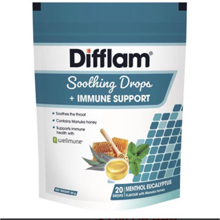 Difflam Soothing Drops + Immune Support Eucalyptus Menthol 20 Drops