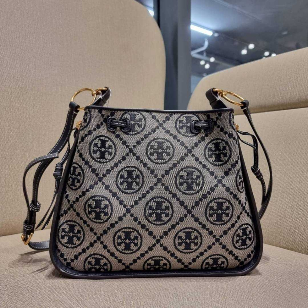 กระเป๋าสะพายข้าง ขนาดเล็ก TORY BURCH T MONOGRAM JACQUARD BELL BAG