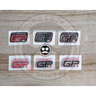 สติ๊กเกอร์เรซิ่นนูน สติกเกอร์ "Sticker" ติดรถแลมเบรตต้า lambretta GP กันน้ำ