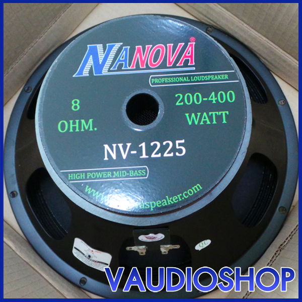 ดอกลำโพง 12 นิ้ว NANOVA NV-1225 (200-400W) กลาง-เบส จำนวน 1 ตัว  **ของใหม่ ของแท้ พร้อมส่ง**