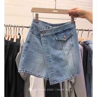 NEW: Short denim กางเกงกระโปรงยีนส์ขาสั้น งานนำเข้า 💯 สไตล์เกาหลี งานผ้าฟอกอย่างดี ทรงสวย แมทช์ง่าย