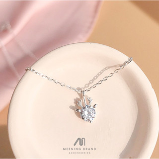 MeeningBrand❀สร้อยคอเงิน DEER DIAMOND [02-0043]