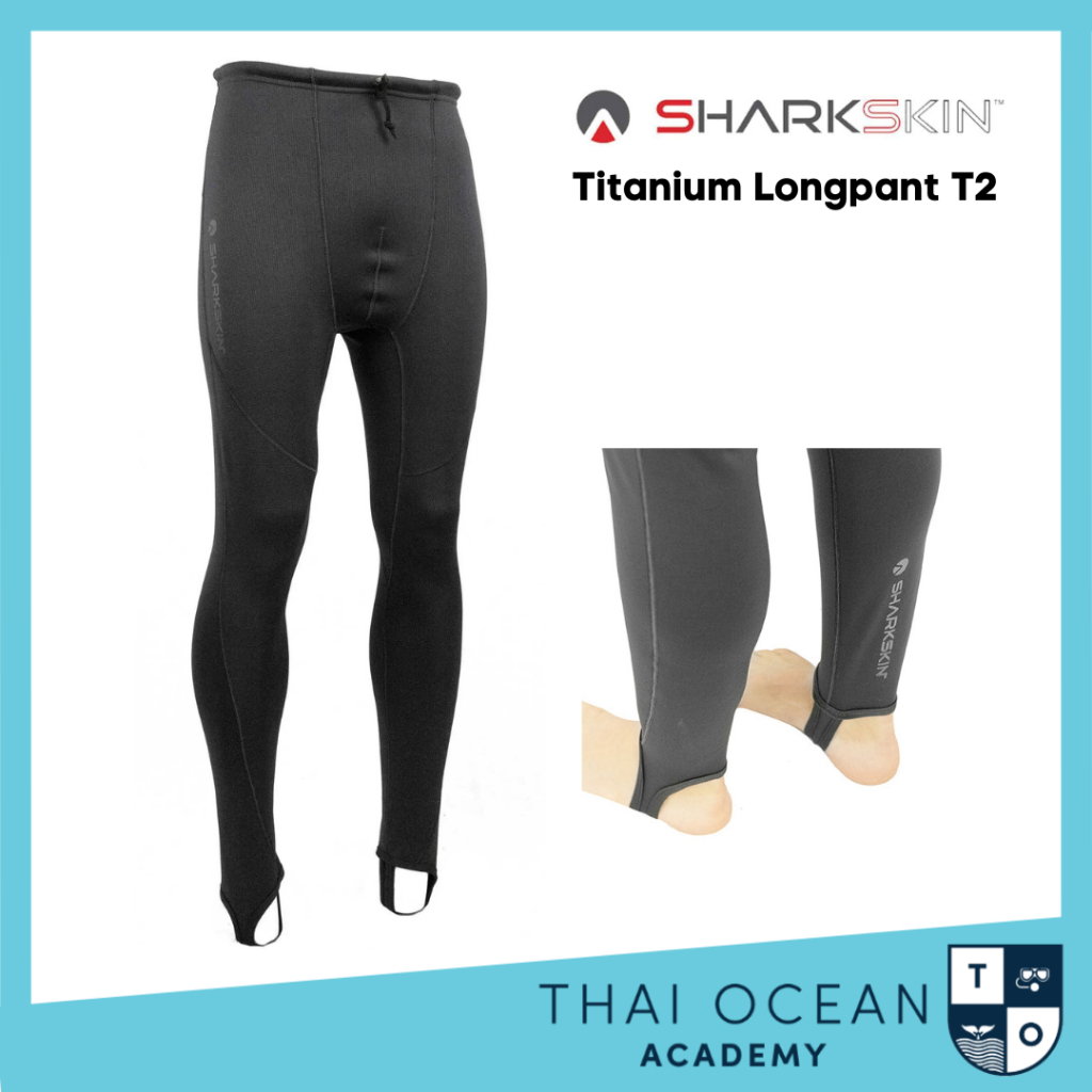 T2 สีใหม่ Black Edition ⚡ Sharkskin Titanium T2 Chillproof Longpant Male 5mm ชุดเว็ทสูทดำน้ำสำหรับผู้ชาย
