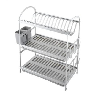 ชั้นคว่ำจาน 3 ชั้น อลูมิเนียม ที่คว่ำจาน ALUMINUM DISH DRAINER