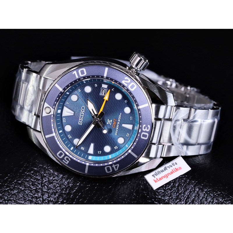 (แถมกล่องแบบพกพา)  นาฬิกา SEIKO PROSPEX SUMO Solar GMT รุ่น SFK001J / SFK001J1