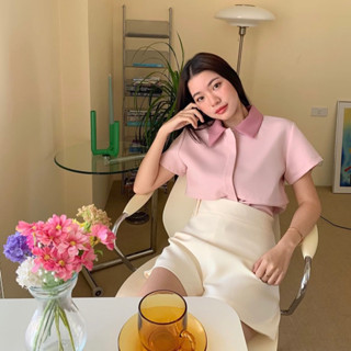 💖 LIKE NEW — vetaka official dami shirt pink size s