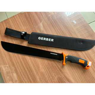 อุปกรณ์เดินป่า มีดเดินป่า มีดยาว มีดสปาต้า มีดพกเดินป่า GERBER 2918-21 ใบดำ