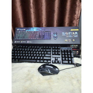 คีย์บอร์ดเกมมิ่ง NUBWO Keyboard + Mouse Combo Set  Gaming SAVITAR ปุ่มนุ่ม กดง่ายสบายมือ