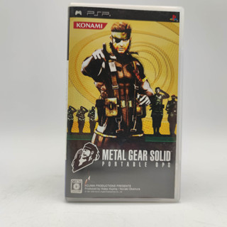 METAL GEAR SOLID portable ops  - แผ่นสภาพดี  - SONY PSP มีกล่องใสสวม เพื่อเก็บสะสมให้